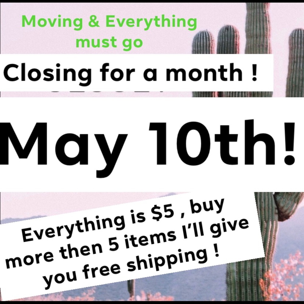 All items are $5 limited inventory left !